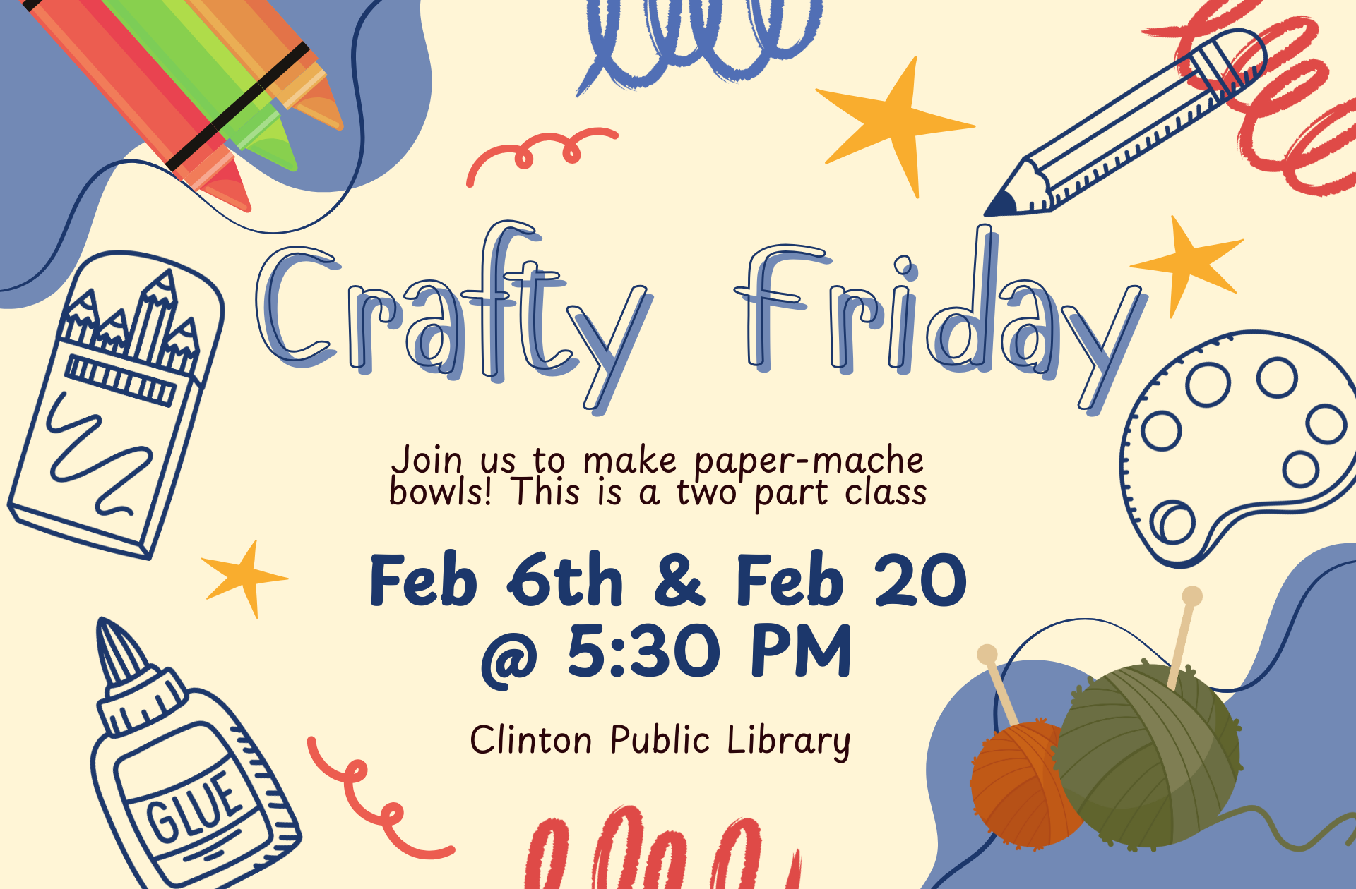 Feb.Adult Crafty Friday(s)!