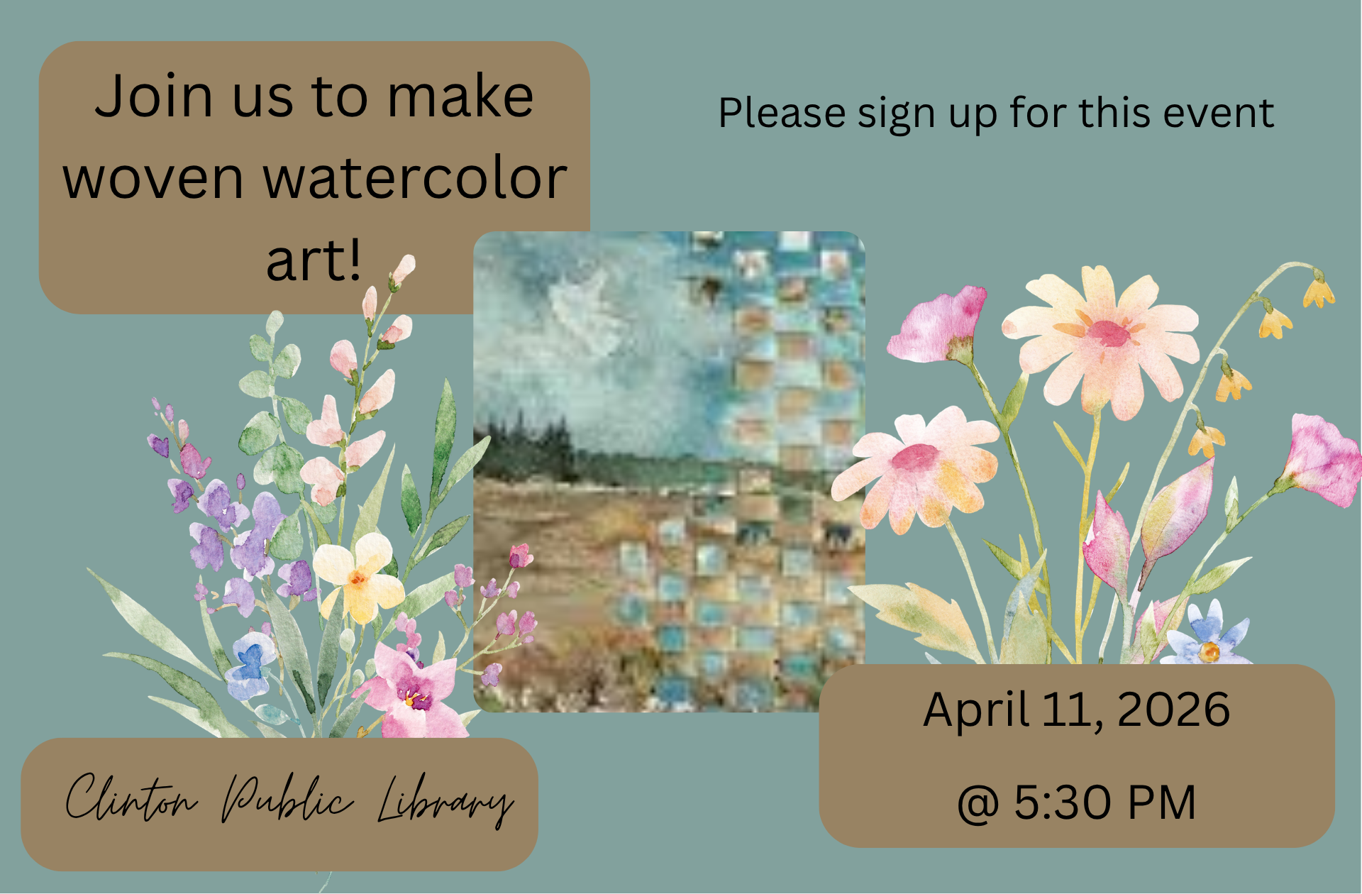 April Adult Crafty Friday Signup