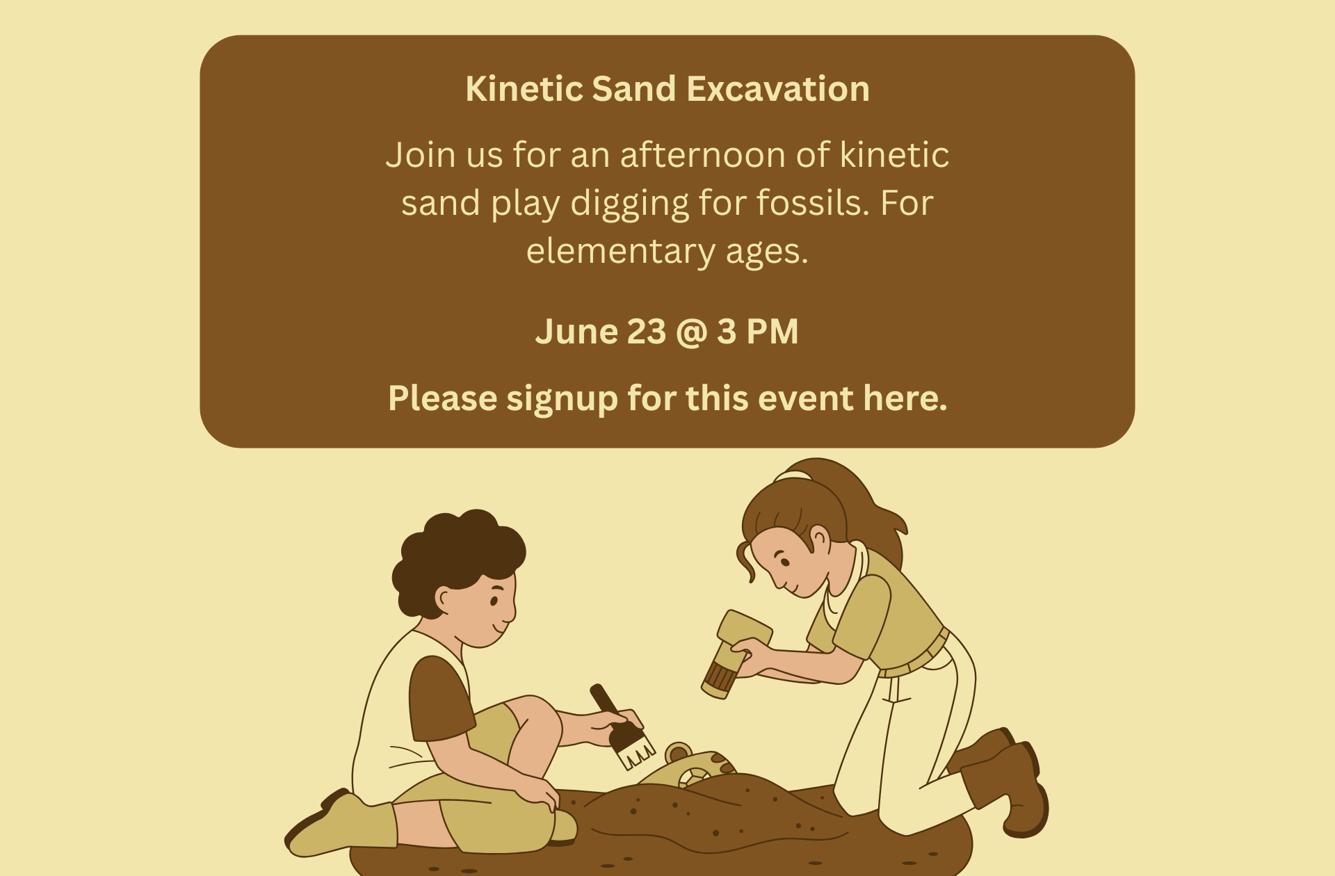 Kinetic Sand Excavation