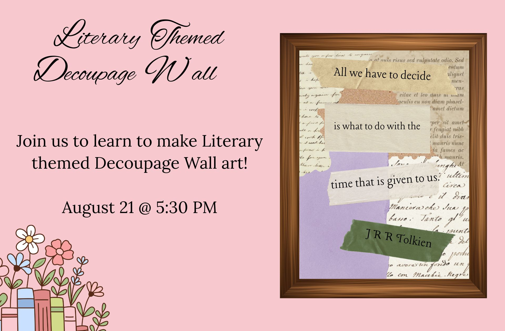 August Adult Crafty Friday